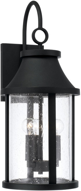 Capital Lighting 953631BK Bridger Modern Black 24.5" Exterior Lighting Sconce