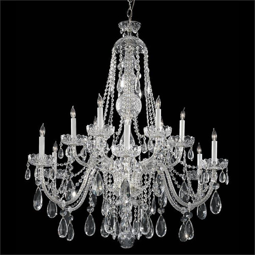 Crystorama 1114-CH-CL-MWP Traditional Crystal Polished Chrome Chandelier Lighting