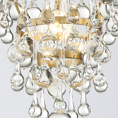 Crystorama 131-VG_CEILING Calypso Modern Vibrant Gold Ceiling Light Fixture