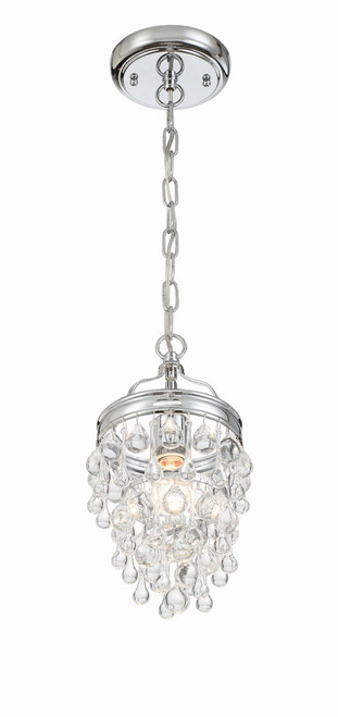 Crystorama 131-CH Calypso Polished Chrome Mini Lighting Pendant