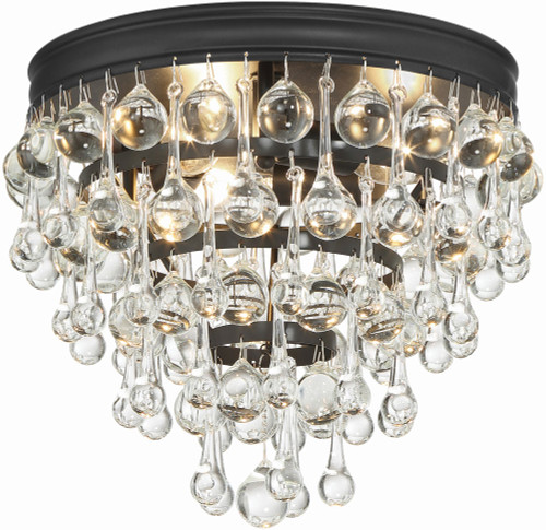 Crystorama 135-MK Calypso Matte Black Overhead Lighting