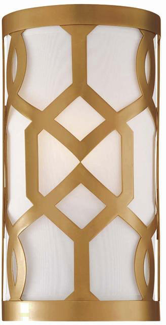 Crystorama 2262-AG Jennings Aged Brass Lighting Sconce