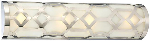 Crystorama 2264-PN-LED Jennings Modern Polished Nickel LED Lighting For Bathroom