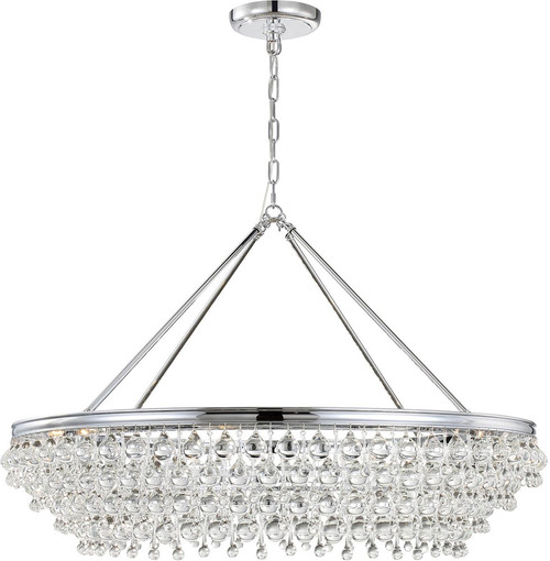 Crystorama 278-CH Calypso Polished Chrome Ceiling Chandelier