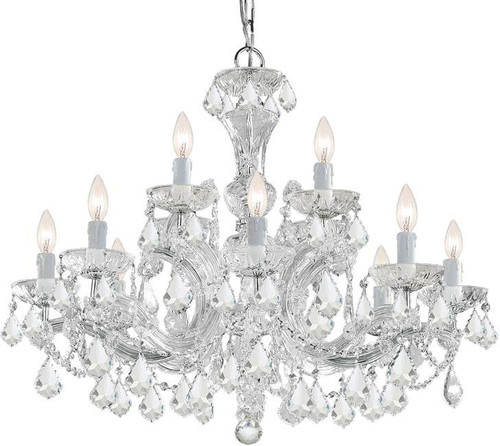 Crystorama 4479-CH-CL-I Maria Theresa Polished Chrome Chandelier Lighting