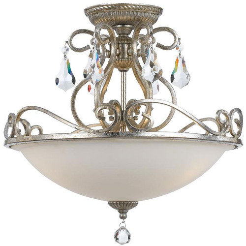 Crystorama 5010-OS-CL-S Ashton Olde Silver Overhead Lighting Fixture