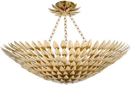 Crystorama 519-GA_CEILING Broche Modern Antique Gold Ceiling Light Fixture
