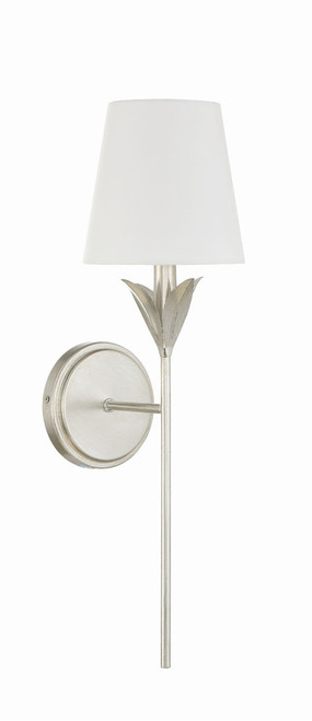 Crystorama 531-SA Broche Modern Antique Silver Wall Light Sconce