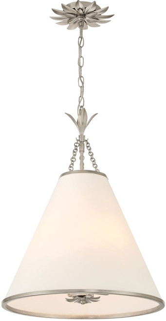 Crystorama 564-SA Broche Modern Antique Silver Drop Lighting