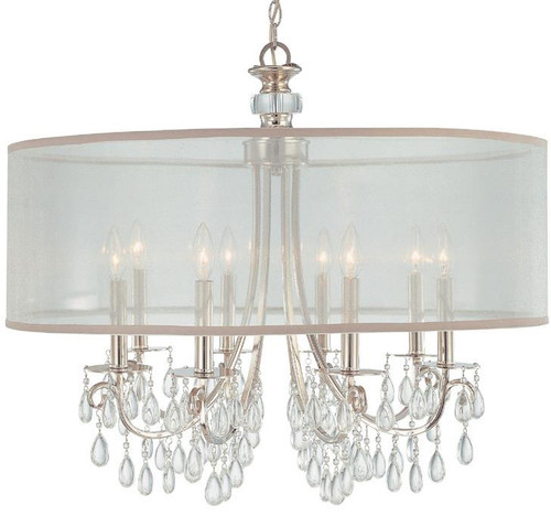 Crystorama 5628-CH Hampton Polished Chrome Chandelier Lighting
