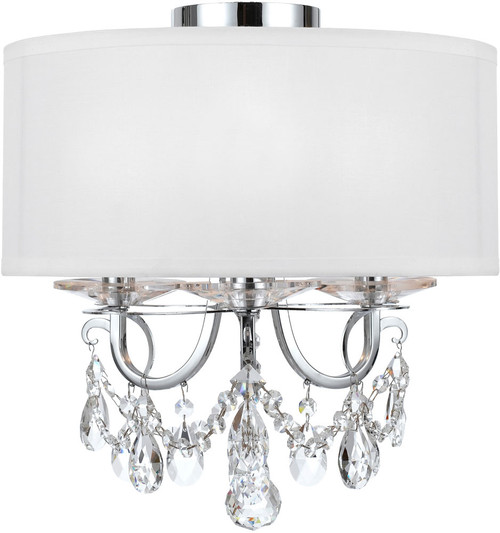Crystorama 6623-CH-CL-MWP_CEILING Othello Polished Chrome Flush Mount Lighting Fixture