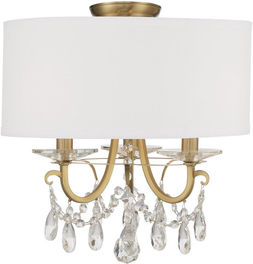 Crystorama 6623-VG-CL-MWP_CEILING Othello Vibrant Gold Ceiling Lighting Fixture