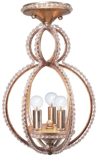 Crystorama 6760-DT_CEILING Garland Distressed Twilight Flush Mount Ceiling Light Fixture