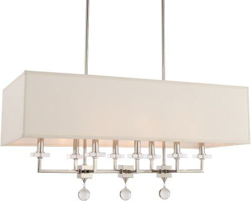 Crystorama 8109-PN Paxton Polished Nickel Kitchen Island Light
