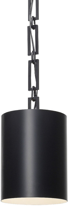 Crystorama 8680-MK-WH Alston Modern Matte Black Mini Hanging Light