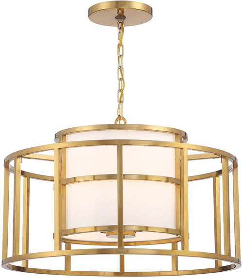 Crystorama 9595-LG Hulton Luxe Gold Hanging Lamp