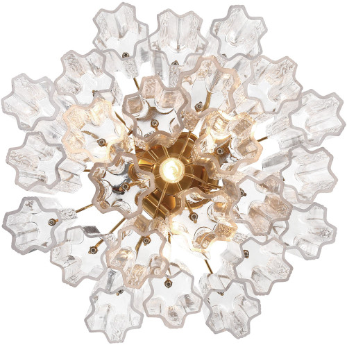 Crystorama ADD-300-AG-CL_CEILING Addis Contemporary Aged Brass Overhead Lighting Fixture