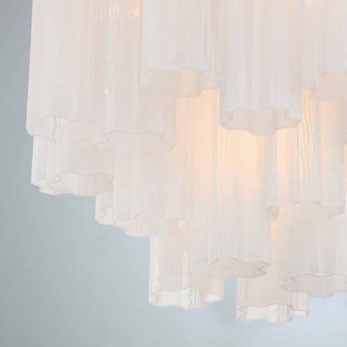 Crystorama ADD-300-CH-WH_CEILING Addis Contemporary Polished Chrome Flush Mount Light Fixture