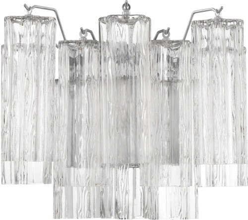 Crystorama ADD-302-CH-CL Addis Polished Chrome Wall Lighting