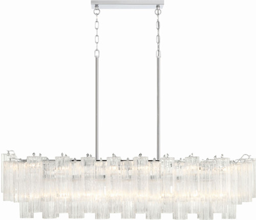 Crystorama ADD-317-CH-CL Addis Polished Chrome Kitchen Island Light