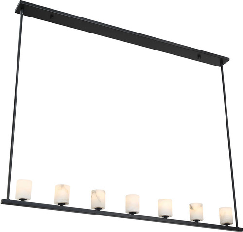 Crystorama ARA-10267-MK-ST Aragon Modern Matte Black LED Island Lighting