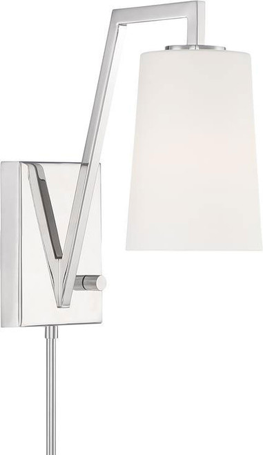 Crystorama AVO-B4201-PN Avon Modern Polished Nickel Wall Mounted Lamp