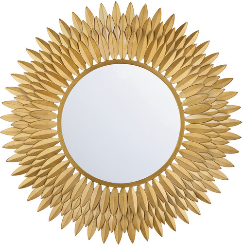 Crystorama BRH-M530-GA Broche Contemporary Antique Gold Wall Mounted Mirror