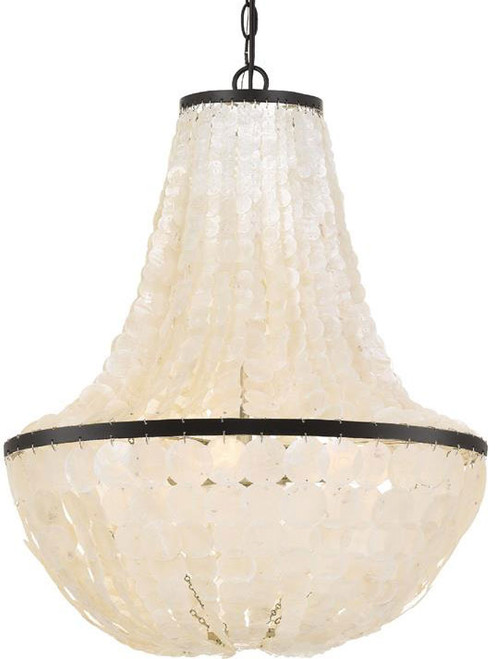 Crystorama BRI-3006-DB Brielle Dark Bronze Mini Hanging Chandelier