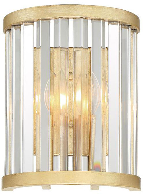 Crystorama DAR-1012-DT Darcy Modern Distressed Twilight Sconce Lighting