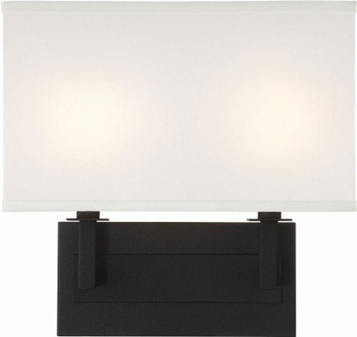 Crystorama DUR-A3542-BF Durham Black Forged Wall Mounted Lamp