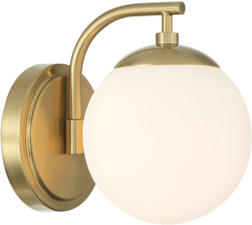 Crystorama ED0121001VG Maverick Modern Vibrant Gold Lighting Sconce