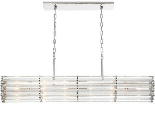 Crystorama ELL-B3007-PN Elliot Contemporary Polished Nickel Island Lighting