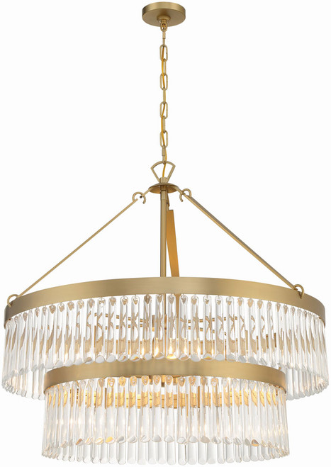 Crystorama EMO-5408-MG Emory Modern Gold Drop Lighting