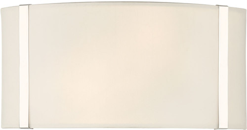 Crystorama FUL-902-PN Fulton Modern Polished Nickel Lighting Wall Sconce