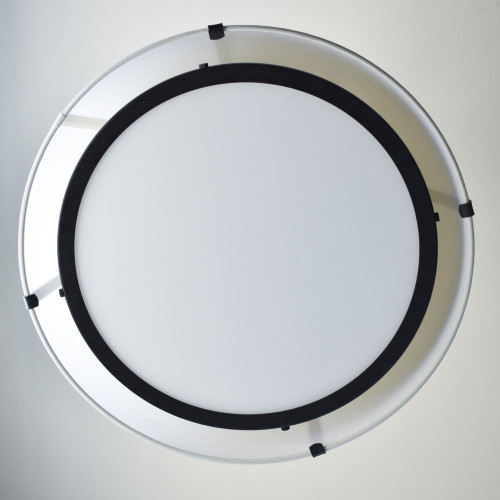 Crystorama FUL-904-BK Fulton Contemporary Black Pendant Lamp