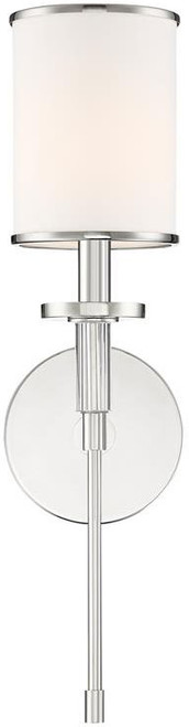 Crystorama HAT-471-PN Hatfield Polished Nickel Wall Light Sconce