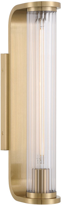 Crystorama JAR-2301-AG Jarvis Modern Aged Brass LED Wall Sconce