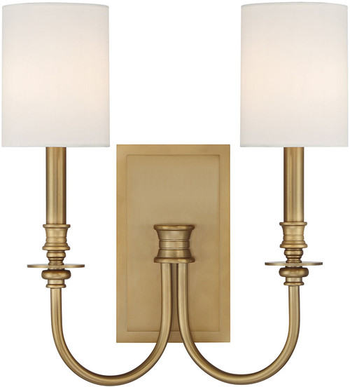 Crystorama LLO-482-AG Lloyd Modern Aged Brass Wall Sconce Lighting