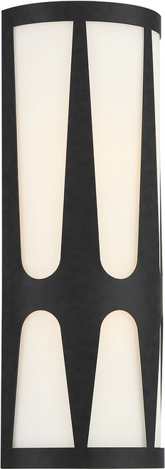 Crystorama ROY-802-BK Royston Modern Black Light Sconce