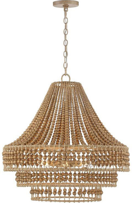 Crystorama SIL-B6006-BS Silas Modern Burnished Silver Chandelier Light