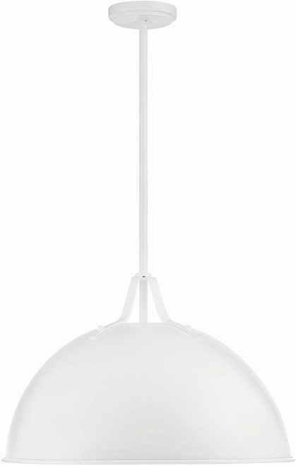 Crystorama SOT-18015-WH Soto White 20" Lighting Pendant
