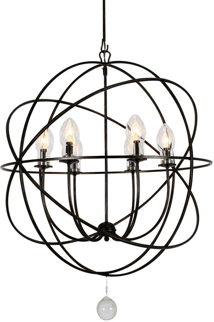 Crystorama SOL-9328-EB Solaris English Bronze Outdoor Hanging Chandelier