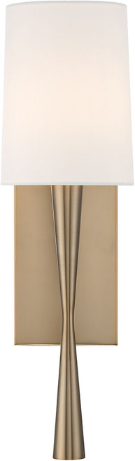 Crystorama TRE-221-AG Trenton Contemporary Aged Brass Wall Light Sconce