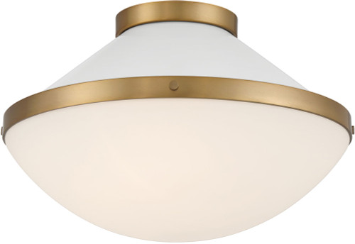 Crystorama XAN-8002-VG-WH Xander Modern Vibrant Gold / White Ceiling Lighting Fixture