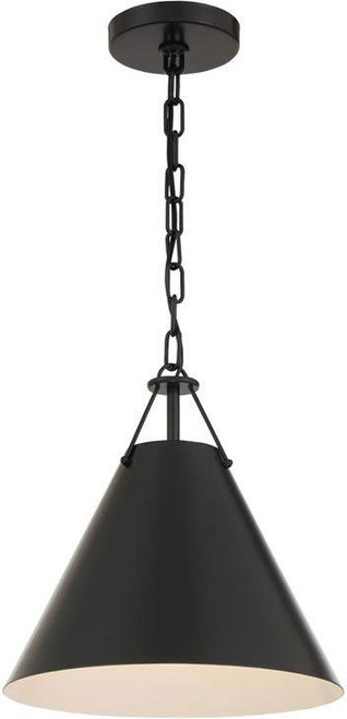 Crystorama XAV-B8301-MK Xavier Contemporary Matte Black Mini Drop Lighting