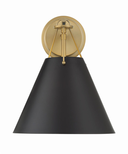 Crystorama XAV-B8311-VG Xavier Vibrant Gold Wall Lighting Fixture