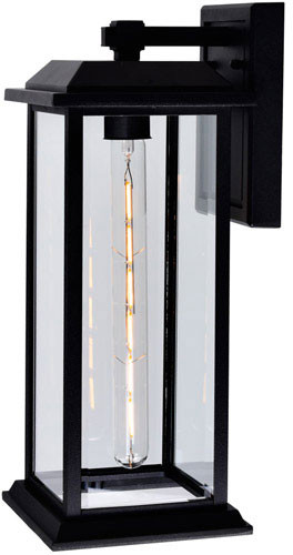 CWI Lighting 0409W8-1-101-A Blackbridge Black Exterior Wall Lighting Fixture