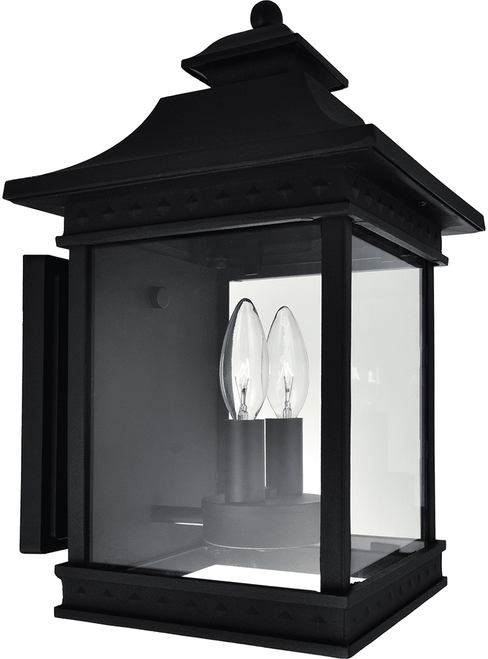 CWI Lighting 0416W9-A-2-101 Cleveland Black Wall Sconce Lighting