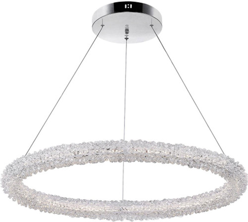 CWI 1042P17-601-R Arielle Chrome LED Pendant Lamp