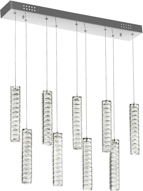CWI 1046P32-9-601-RC Celina Chrome LED Multi Drop Lighting Fixture